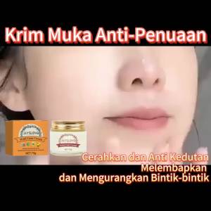 Jaysuing  Krim Anti-Penuaan   Krim Muka Pelembap Mencerahkan Jeragat Anti Kedutan