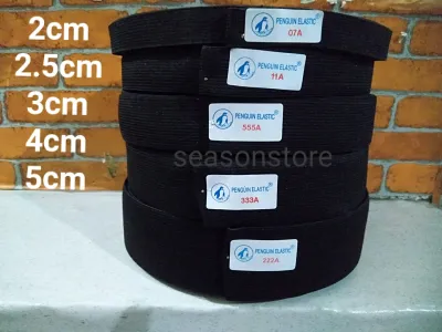 karet celana kolor ukuran 2cm/2.5cm/3cm/4cm/5cm