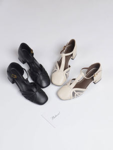 Lace-Up Square Toe Chunky Heel Summer Sandals