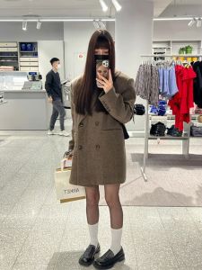 Âu Phục Áo Khoác Dạ Nữ Áo Khoác Dạ Mẫu Mới Mùa Thu Đông 2023 Áo Khoác Dạ Dáng Ngắn Thân Hình Nhỏ Khí Chất Phong Cách Hàn Quốc Cảm Giác Cao Cấp