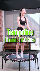B&G Sàn nhún lò xo Trampoline 50inch có tay vịn dành cho mọi lứa tuổi Thiết kế gấp lại gọn gàng và thật dễ dàng