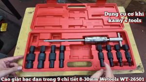 Cảo vam giật bạc đạn bi trong xe máy ô tô bạc đạn nồi tay ga 9 chi tiết 8-30mm Wetools WT-26501