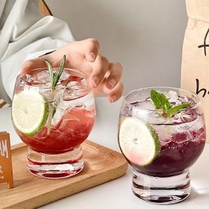 LENIHALC | Ins Style Short Stem Glass Tumbler