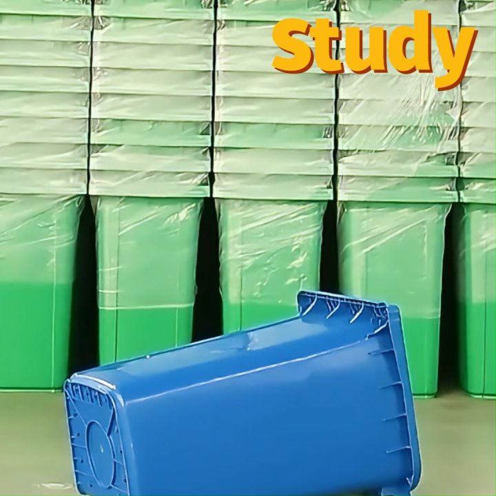 Trash Bin 30/50/100/120/240L Big Outdoor Sanitation Impact Resistant Garbage Bin Can With Solid Wheel Cover