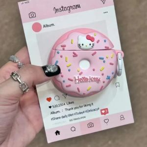 HelloKitty Shockproof Airpods Case Earphone Case Compatible for Airpods 1/2/3/4/pro Earbuds Headse AirPods Pro Covers