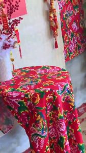 Vải Công Phượng - Vải Nhung Đỏ Làm Khăn Trải Bàn Trang Trí Nhà Cửa Quán Cafe Văn Phòng DC-465