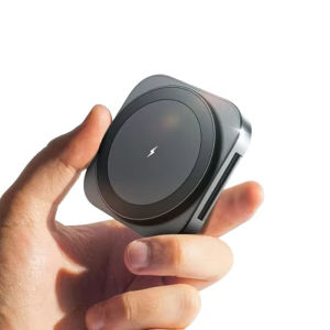 Sạc Không Dây Đa Năng LISEN 2 Trong 1 Cho iPhone & Samsung Sạc Nhanh 15W Thiết Kế Nhỏ Gọn Có Thể Gập Lại Với Cổng Type-C