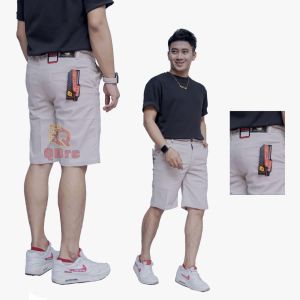 Celana Chinos Pendek Pria Dewasa ORI - Bahan Diamond Combed