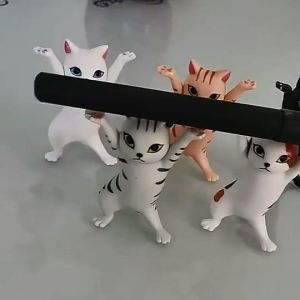 5pcs Dancing Cat Holder Multifungsi Cat Stand Holder Cat Decoration Untuk Pen AirPods Holder