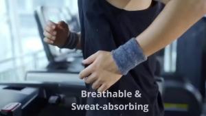 1Pcs Men Women Sport Wrist Protector Towel Cuff GymKnitted Bracers Elastic Wrist-band Wipe Sweat