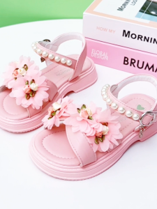 LJMOFA Kids Beach Sandals Best Sell Non-Slip Sandalyas Pink Sandals for Hot Day Wear