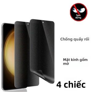 4 Miếng Dán Bảo Vệ Màn Hình Riêng Tư Cho Samsung Galaxy S23/S22/S21/S20 Ultra/FE/S10 5G Plus Chống Gián Điệp Chống Vân Tay Mờ Phim
