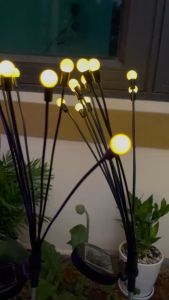 Đèn đom đóm năng lượng mặt trời trang trí sân vườn lối đi