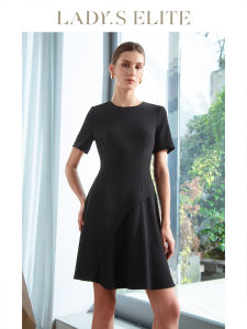 LadyS Elite | Elegant Audrey Style Acetate Little Black Dress