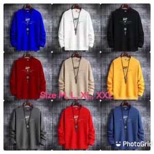 Promo Sweater Keren Kaos Pria Distro Hii Legant Crewneck Trendy Sweatshirt Elegan Sweter Cowo Kasual