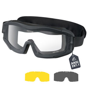 Vozapow Professional Shooting Goggles ANSI Z87.1 Safety Anti Fog Airsoft Tactical Glasses Motorcycle Mountaineering Sunglasses