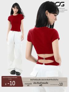 ARCG | American Red Off-Shoulder T-Shirt