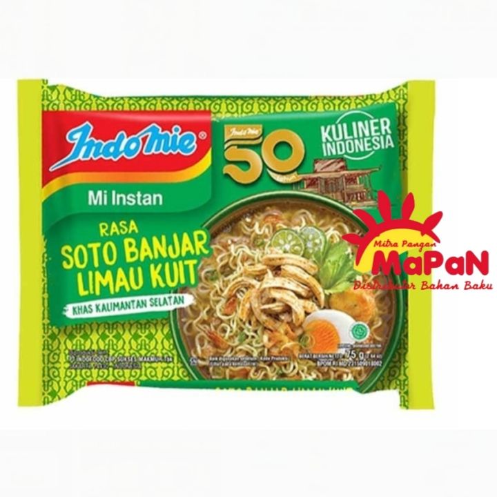 INDOMIE MIE INSTANT KUAH SOTO BANJAR LIMAU KUIT 75GR