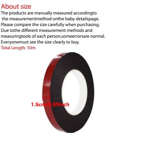 Double Sided Tape Heavy Duty Adhesive Mounting Tape WaterproofStrong Foam Tape for Walls Automotive Home Office Decor