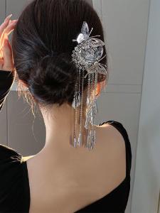 Kẹp Tóc Tua Rua Bướm Kim Loại Hiện Đại Đơn Giản Cảm Biến Cao Cấp Phụ Kiện Tóc Phong Cách Trung Quốc Mới Dành Cho Khán Giả Nhỏ Thiết Kế