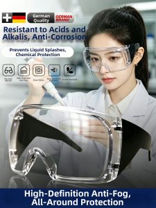 TAODUN | Chemical Protection Goggles Corrosion Resistant Acid-Base Resistant Over-Glasses Splash & Toxic Prevention