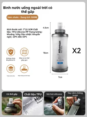 HIKEMAN | Bình Nước Gấp Đựng Mềm