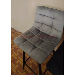 Vedourstyle Premium Velvet Bar Chair High Backrest Island Chair Kerusi Makan Tinggi Cafe Chair