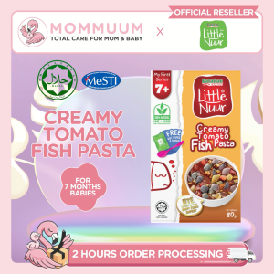 Little Nuur My First Series Creamy Tomato Fish Pasta (80g) - Baby Food Ready To Eat Pasta 7m+
