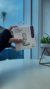 ACROSS Wireless Charger Foldable 3-in-1 for iPhone AirPods Apple Watch MagSafe Fast Charging