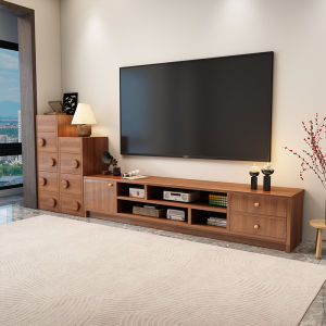 OYIla | New Chinese Style TV Stand for Small Apartments Storage Cabinet
