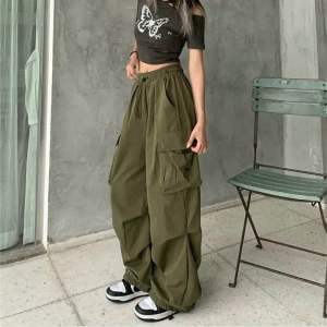Celana Panjang Cargo Kargo Wanita - Celana Panjang Cargo Korea Style - Celana Highwaist Loose Pants