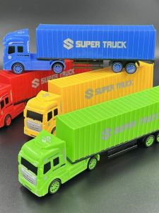 New Childrens Toy Car Trailer Semi-trailer Cargo Container Small Car Model Baby Toy Boys Gift Engineering Vehicle Toys for Kids