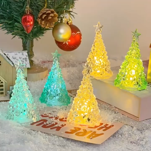 Christmas Tree Crystal Decoration Colorful Childrens Birthday Night Light Gift Merry Christmas - Keimav Official
