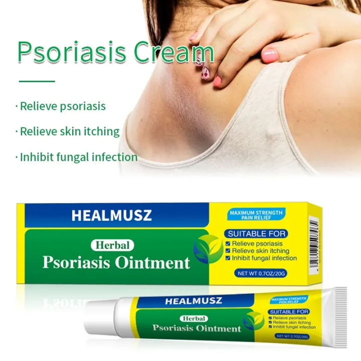 Crème HEALMUSZ Contre Psoriasis, Eczéma Et Pied D'athlète - 20g, Parfumée, Neuve