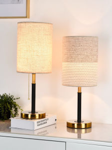 Nordic Style Small Table Lamp Bedroom Headboard Touch Sensation Pull String Switch Modern Simple Warm Creative Luxury Home Use