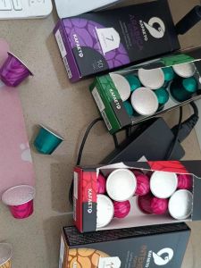 Nespresso Compatible Aluminum Shell Coffee Capsules Kafaeto Nestle Capsule Machine Compatible Italian Espresso Capsules