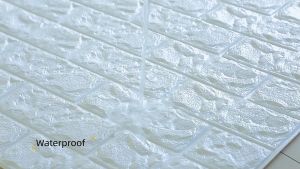 PALING MURAH!! WALLPAPER BRICK FOAM BATA PUTIH 70 X 77 CM (TEBAL 3-5 MM)