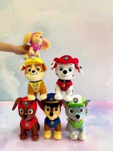 Original Paw Patrol 8kinds Rescue Wheels Series Plush Toy Stuffed Animal Boomber Chase Skye Plush Toys Children Birthday Gift