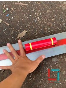Raskam Roskam 40 cm Plat Baja Karbon - Trowel Epoxy Epoksi - Alat Acian Tembok - Finishing Plastering Beton Bata Ringan - Happī Tools - Carbon Steel - Flat / Gigi / Bergerigi - Raskam Acian Tembok