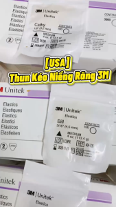 [USA] Thun Liên Hàm 3M Unitek Elastics Thun Kéo Niềng Răng 3M Chính Hãng Mỹ Đủ Size - Date Xa