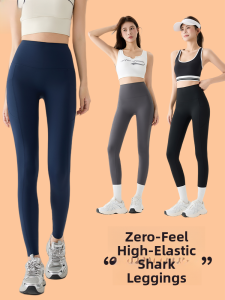 MiiOW | High Waist Yoga Pants Womens Fitness Shark Skin Bottoming Trousers Spring Autumn Pocket Design Butt Lifting Exercise Wear