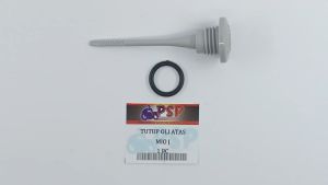 Tutup Oli Mesin MIO J+ & O RING (PSP) - SILVER Plug Oil Level Penutup Pengukur Colokan Stik Oli Atas