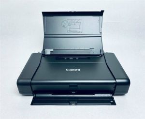 Máy in wifi di động kèm pin Canon ip110. máy in màu +đen trắng den khổ A4 kèm pin tang kem bo mực mới