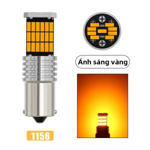 2 Bóng Đèn LED Xi Nhan Ô Tô 1156 1157 BA15S BAY15D P21W P21/5W PY21W BAU15S T20 T25 7440 W21/5W 7443 Đèn Chạy Ban Ngày Đèn Lùi 12V 4W
