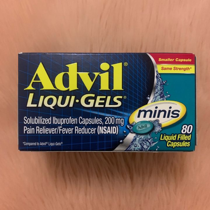 Advil LiquiGels Minis Pain and Fever Relief Liquid Capsules, 200 Mg