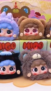 กล่องสุ่มตุ๊กตา Migo Animal Party พวงกุญแจ ตากลิ้งได้ ค่ายเดียวกับ BabyThree ลิขสิทธิ์แท้ พร้อมส่งจากไทย
