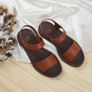 Camou Sandal Wanita Simpel Elegan Sendal Teplek Wanita Bahan Karet Sendal Tali Wanita Dewasa Model Terbaru 2022 Tali Belakang Neti Pumpkin