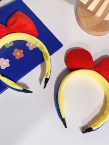 Bando Dengan Pita Karakter Snow White / Bando Putri Salju / Aksesories Rambut Putri Salju Bando Anak import