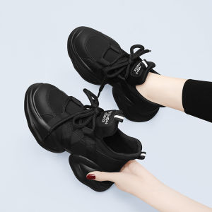 Fashionable Dad Shoes for Women Thin Sole Sports Leisure Travel Black Lightweight New Arrival Autumn Style Casual Sneakers