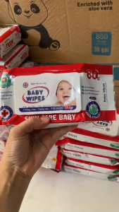 COMBO 10 GÓI KHĂN ƯỚT BABY WIPES 80GRAM